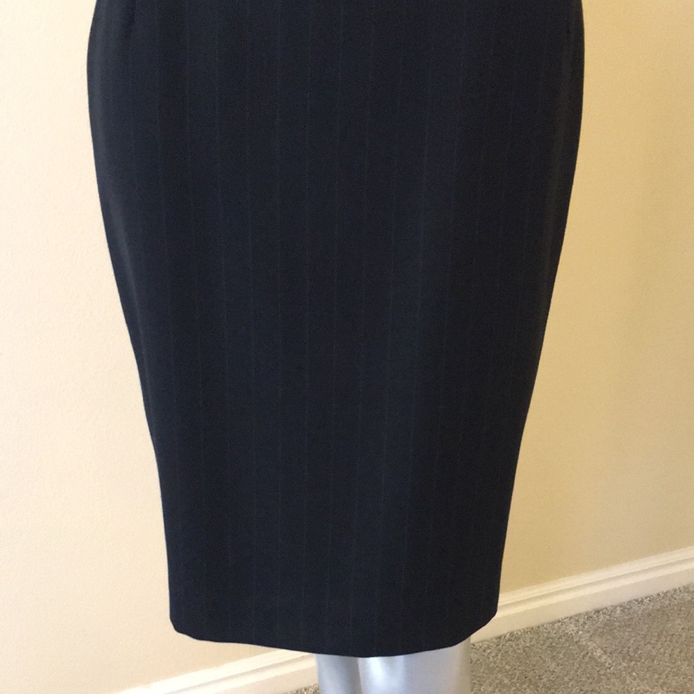 PHILIPPE ADEC | Wool Blend Opera Skirt Pinstripe - Picture 4 of 16